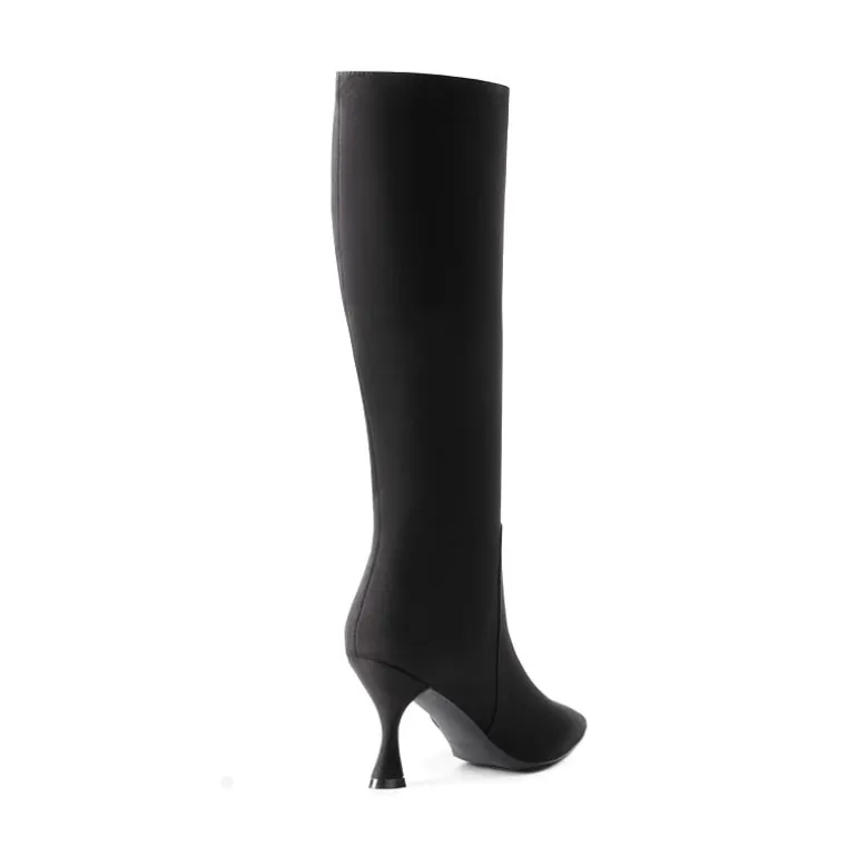 Pointed Toe Stiletto Knee-high Boots