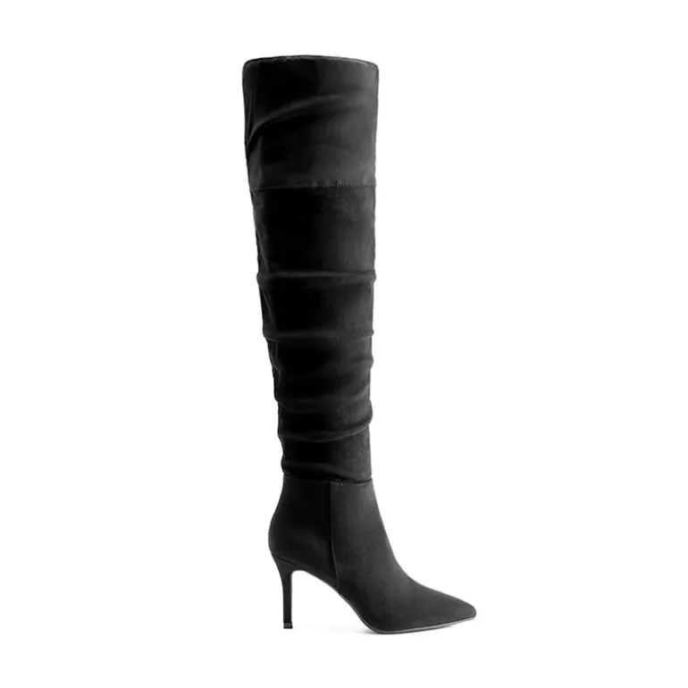 Pointed Toe Stiletto Over-The-Knee Boots