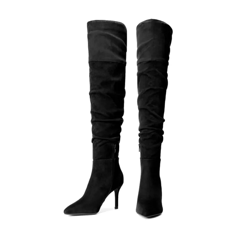 Pointed Toe Stiletto Over-The-Knee Boots