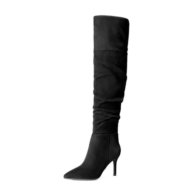 Pointed Toe Stiletto Over-The-Knee Boots