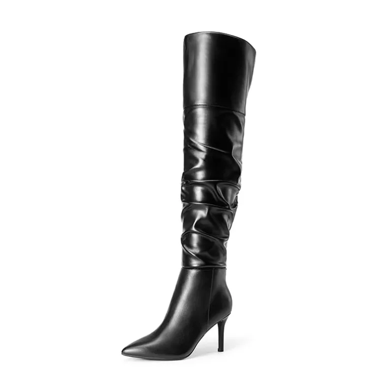 Pointed Toe Stiletto Over-The-Knee Boots