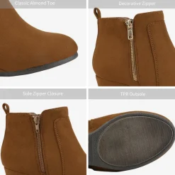 Pointed Toe Suede Wedge Bootie