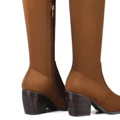 Pointed Toe Thigh High Boots