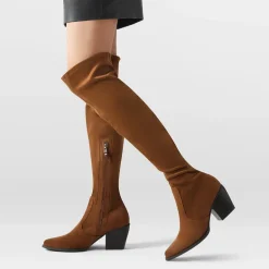 Pointed Toe Thigh High Boots