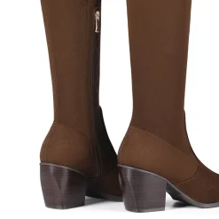 Pointed Toe Thigh High Boots