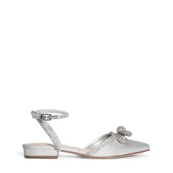 Rhinestone Bow Flats