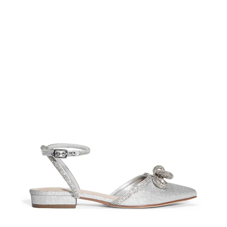 Rhinestone Bow Flats