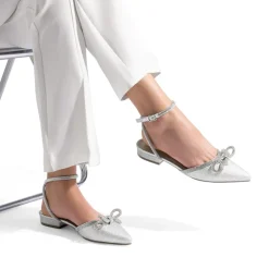 Rhinestone Bow Flats