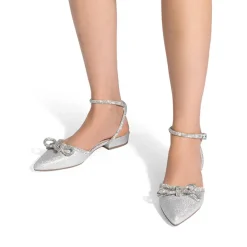 Rhinestone Bow Flats