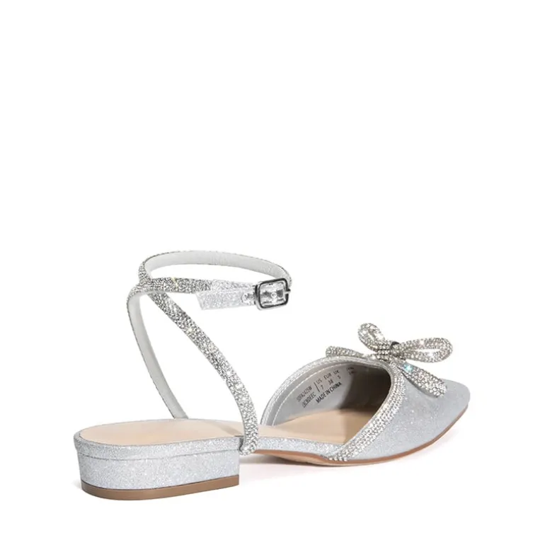 Rhinestone Bow Flats