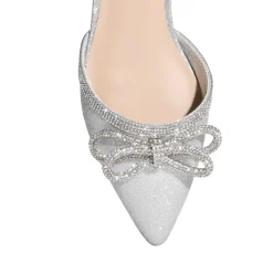 Rhinestone Bow Flats