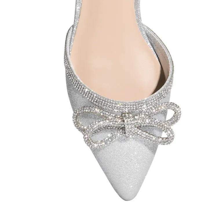 Rhinestone Bow Flats