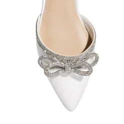 Rhinestone Bow Flats