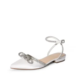 Rhinestone Bow Flats