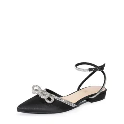 Rhinestone Bow Flats