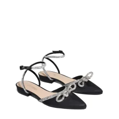 Rhinestone Bow Flats