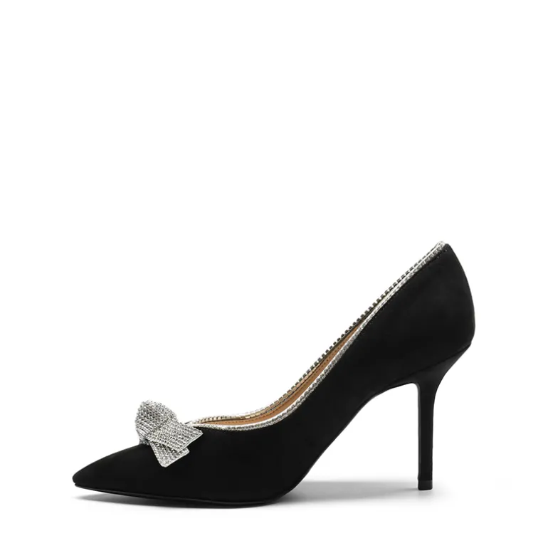 Rhinestone Bowknot Stiletto Heel Pumps