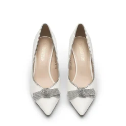 Rhinestone Bowknot Stiletto Heel Pumps