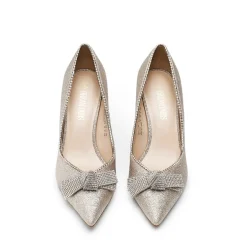 Rhinestone Bowknot Stiletto Heel Pumps