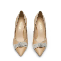 Rhinestone Bowknot Stiletto Heel Pumps