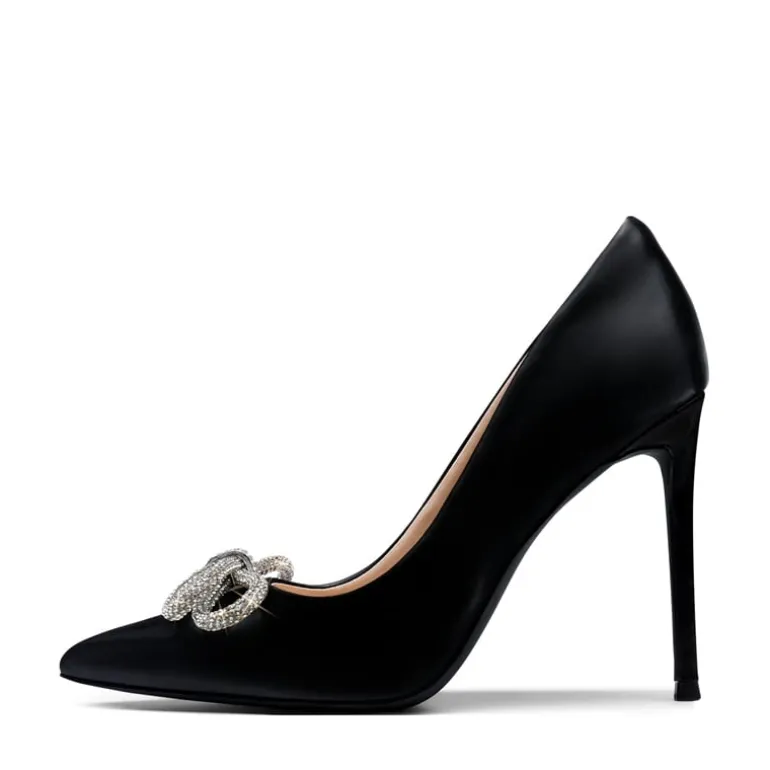 Rhinestone Bows Stiletto Pumps