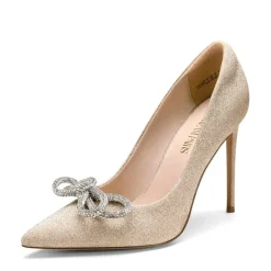Rhinestone Bows Stiletto Pumps
