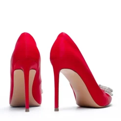Rhinestone Bows Stiletto Pumps