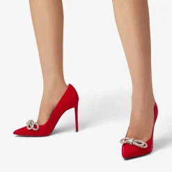 Rhinestone Bows Stiletto Pumps