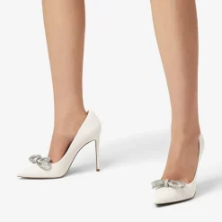 Rhinestone Bows Stiletto Pumps