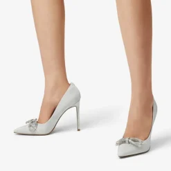Rhinestone Bows Stiletto Pumps