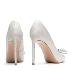 Rhinestone Bows Stiletto Pumps