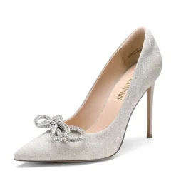 Rhinestone Bows Stiletto Pumps
