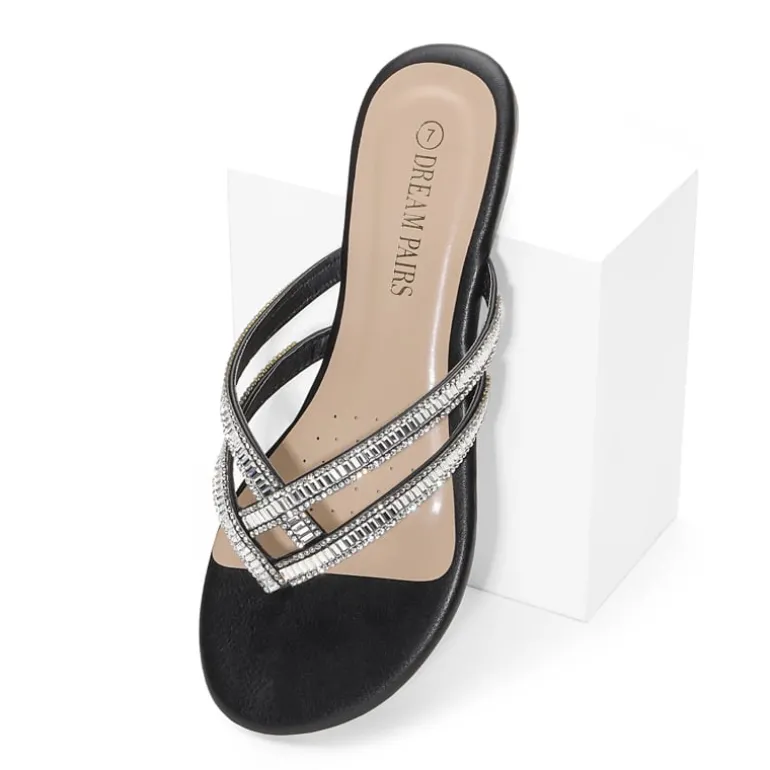 Rhinestone Cute Flip-Flop Sandals