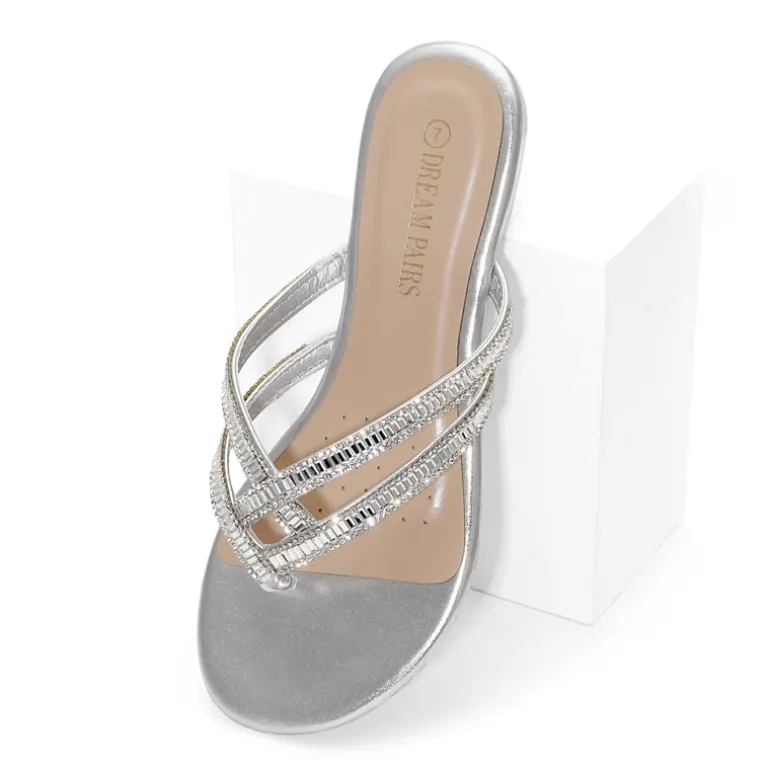 Rhinestone Cute Flip-Flop Sandals