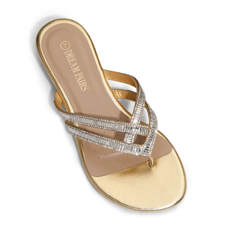 Rhinestone Cute Flip-Flop Sandals