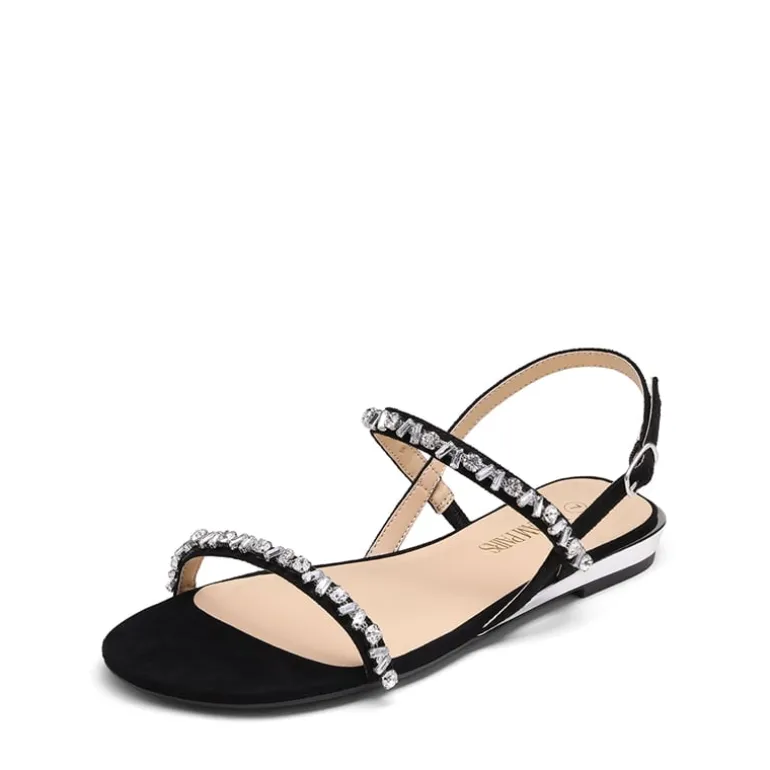 Rhinestone Flat Sandals