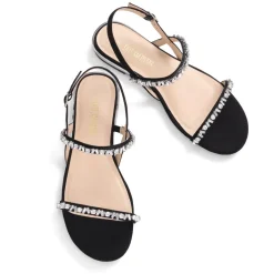 Rhinestone Flat Sandals