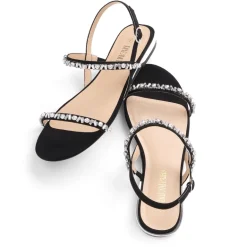 Rhinestone Flat Sandals