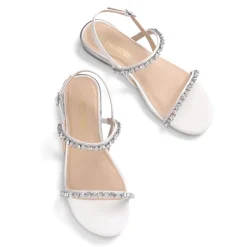 Rhinestone Flat Sandals