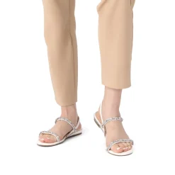 Rhinestone Flat Sandals