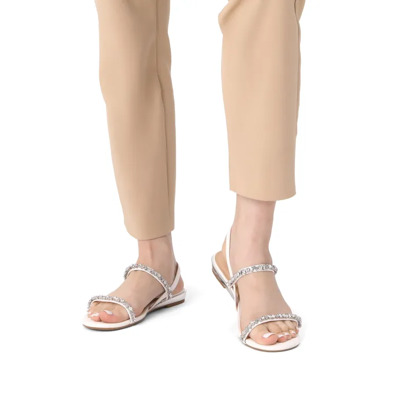 Rhinestone Flat Sandals