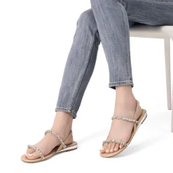 Rhinestone Flat Sandals