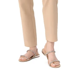 Rhinestone Flat Sandals