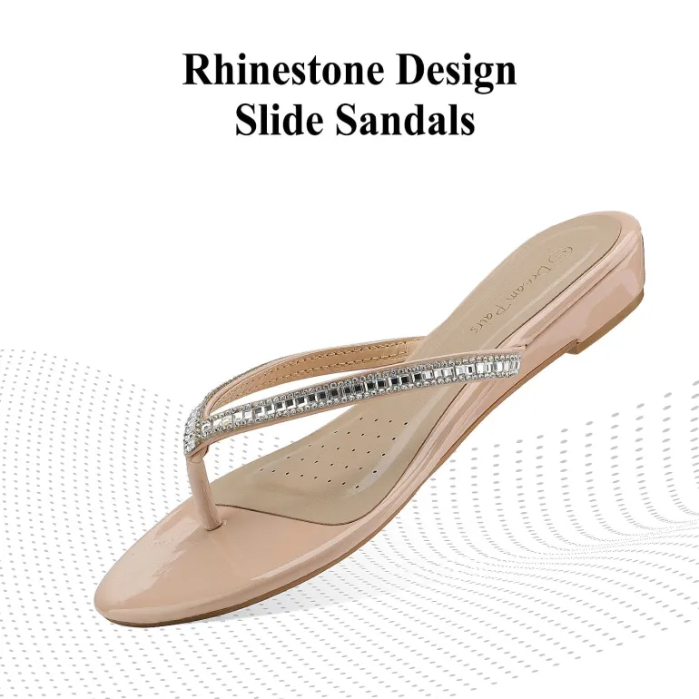 Rhinestone Flip-Flop Sandals