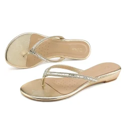 Rhinestone Flip-Flop Sandals