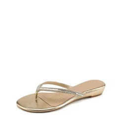 Rhinestone Flip-Flop Sandals