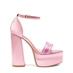 Rhinestone High-heel Platform Sandals