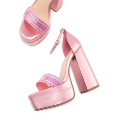 Rhinestone High-heel Platform Sandals