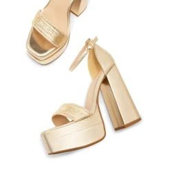 Rhinestone High-heel Platform Sandals