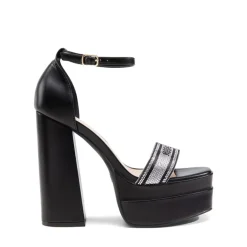 Rhinestone High-heel Platform Sandals